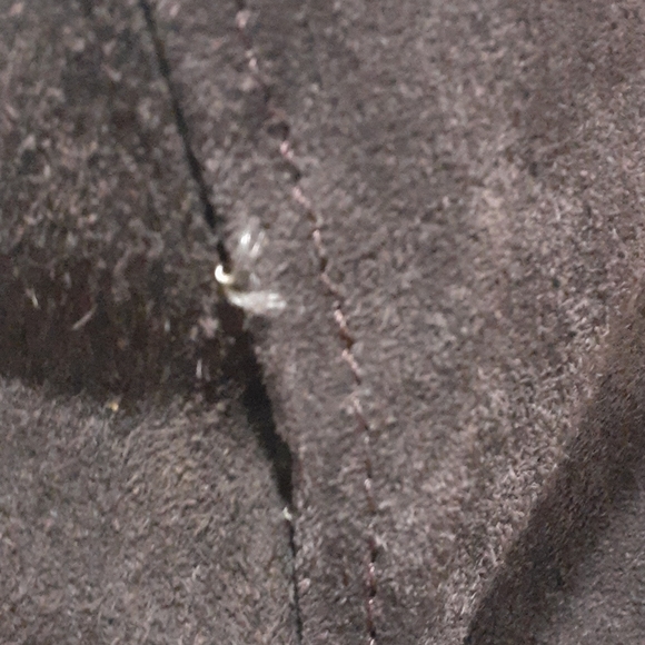 Vtg Joyce Leslie  faux fur leopard and leather reversible bomber  jacket size S - Picture 10 of 16